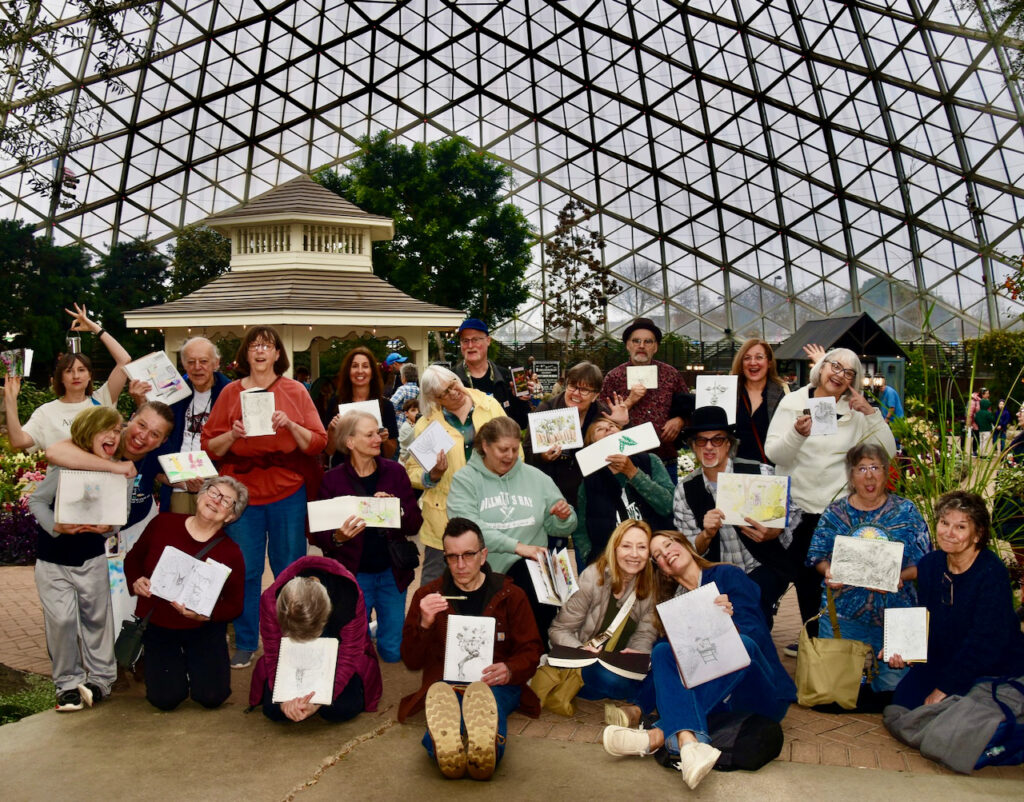 * Here we are hamming it up for the photographer at Mitchel Park Domes.