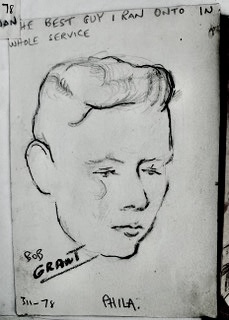 Drawing of Bob's father by Martin Balow