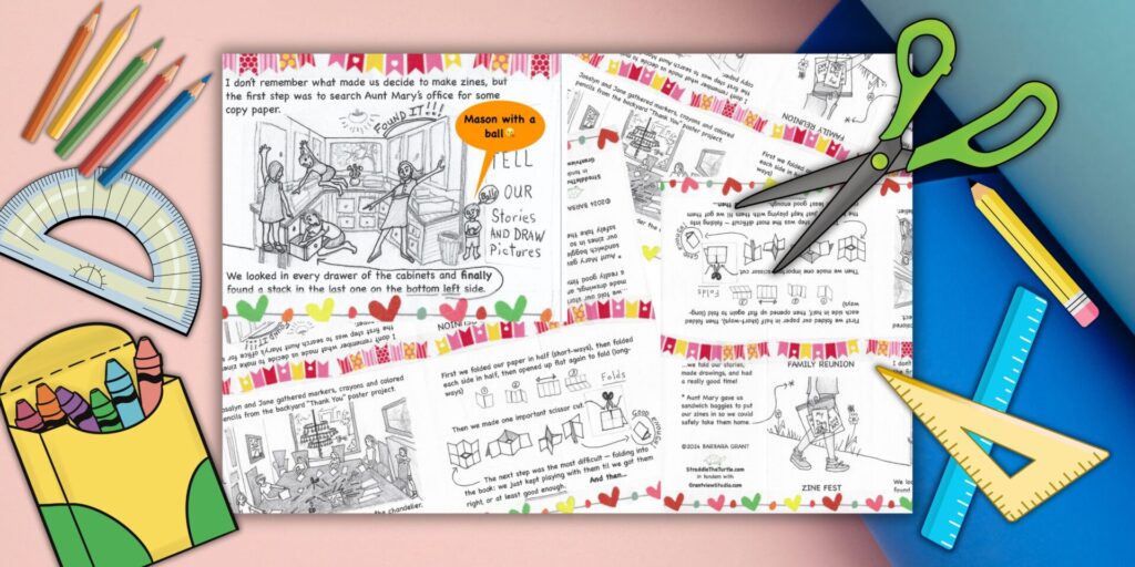 art supplies to make a zine